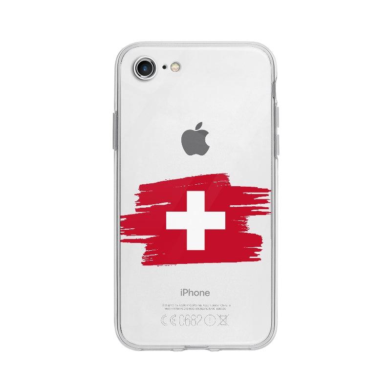 Coque Suisse pour iPhone 7 - Coque Wiqeo 10€-15€, Camille H, Drapeau, iPhone 7, Pays, Suisse Wiqeo, Déstockeur de Coques Pour iPhone