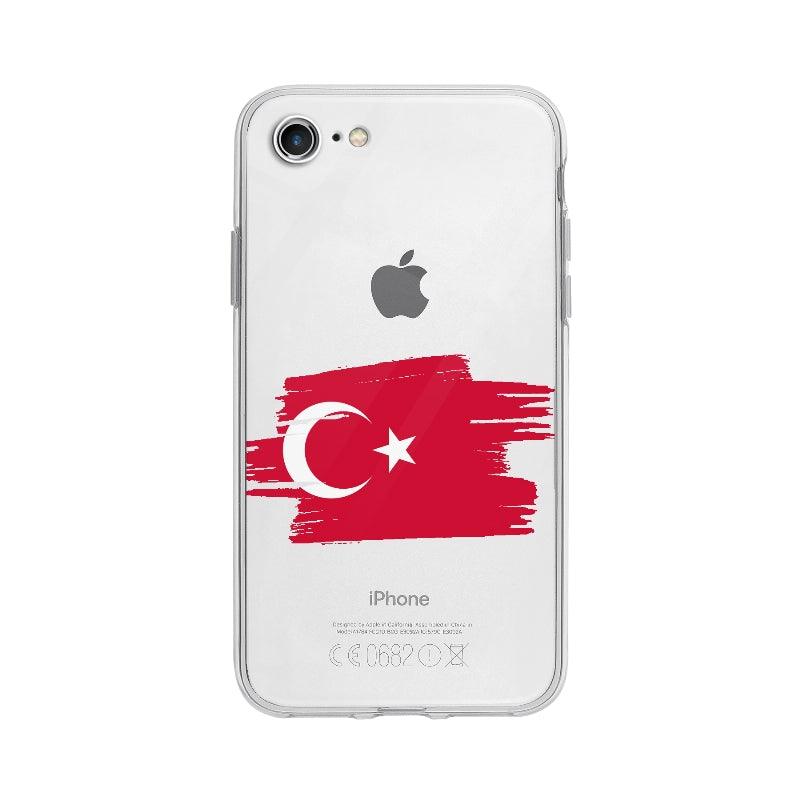 Coque Turquie pour iPhone 7 - Coque Wiqeo 10€-15€, Camille B, Drapeau, iPhone 7, Pays, Turquie Wiqeo, Déstockeur de Coques Pour iPhone