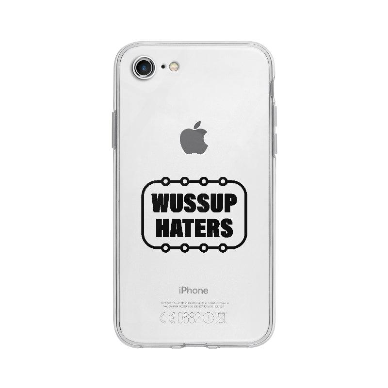 Coque Wussup Haters pour iPhone 7 - Coque Wiqeo 10€-15€, Anais G, Anglais, Expression, Humeur, iPhone 7, Tempérament Wiqeo, Déstockeur de Coques Pour iPhone