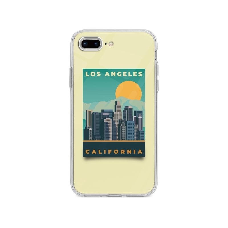 Coque Affiche Los Angeles pour iPhone 8 Plus - Coque Wiqeo 10€-15€, Bastien M, Illustration, iPhone 8 Plus, Voyage Wiqeo, Déstockeur de Coques Pour iPhone