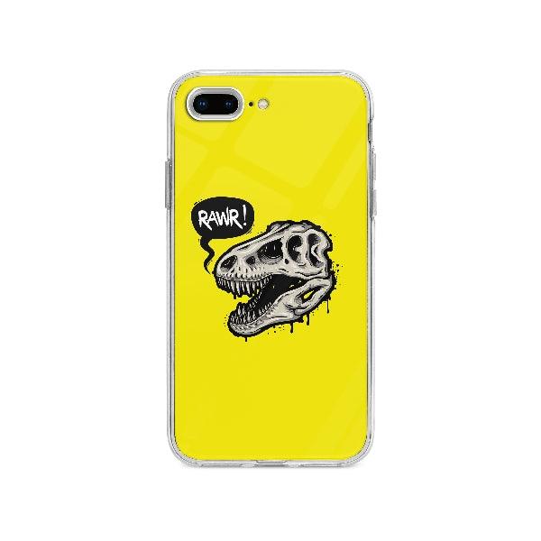 Coque Crâne De Dinosaure pour iPhone 8 Plus - Coque Wiqeo 10€-15€, Animaux, Illustration, iPhone 8 Plus, Iris D Wiqeo, Déstockeur de Coques Pour iPhone