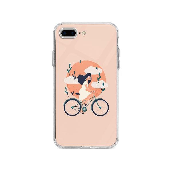 Coque Femme En Vélo pour iPhone 8 Plus - Coque Wiqeo 10€-15€, Cyrille F, Illustration, iPhone 8 Plus Wiqeo, Déstockeur de Coques Pour iPhone
