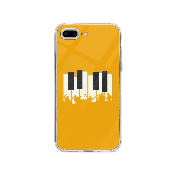Coque Piano Jazz pour iPhone 8 Plus - Coque Wiqeo 10€-15€, Claudine M, Illustration, iPhone 8 Plus Wiqeo, Déstockeur de Coques Pour iPhone