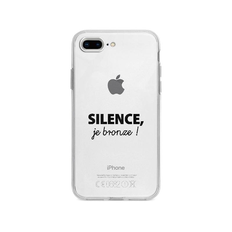 Coque Silence Je Bronze pour iPhone 8 Plus - Coque Wiqeo 10€-15€, Alice A, Drôle, Expression, Fierté, Français, iPhone 8 Plus, Tempérament Wiqeo, Déstockeur de Coques Pour iPhone