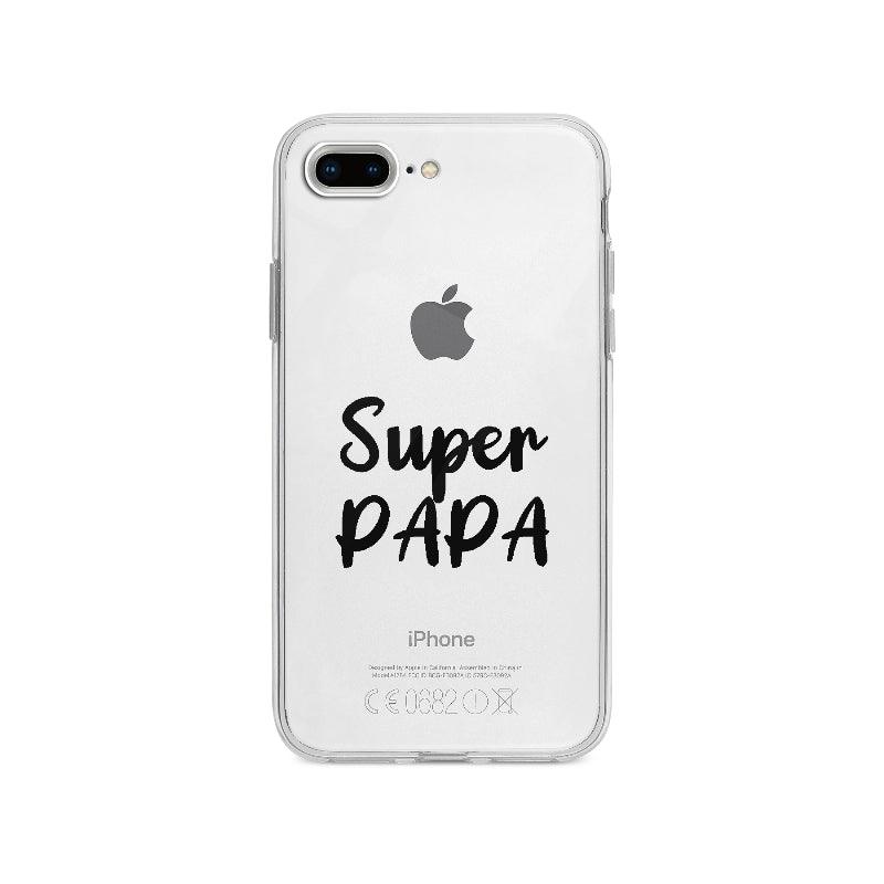 Coque Super Papa pour iPhone 8 Plus - Coque Wiqeo 10€-15€, Amour, Denis H, Expression, Fierté, Français, iPhone 8 Plus Wiqeo, Déstockeur de Coques Pour iPhone