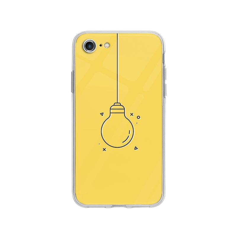 Coque Ampoule Minimaliste pour iPhone 8 - Coque Wiqeo 10€-15€, Damien S, Géométrie, Illustration, iPhone 8 Wiqeo, Déstockeur de Coques Pour iPhone