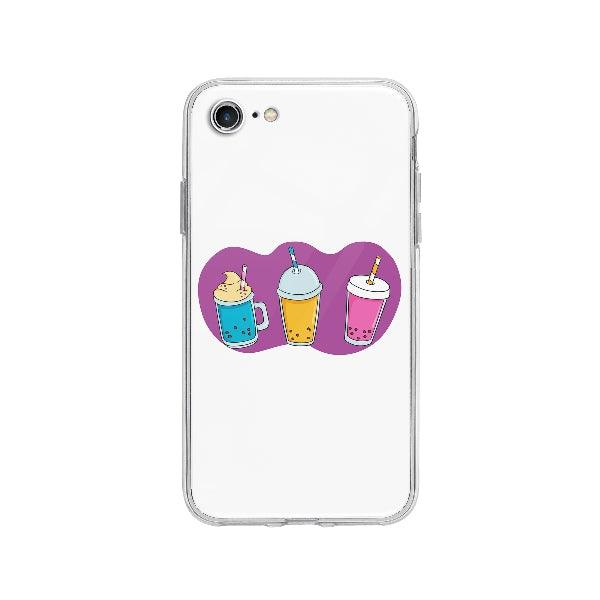 Coque Bubble Tea pour iPhone 8 - Coque Wiqeo 10€-15€, Illustration, iPhone 8, Nourriture, Oriane G Wiqeo, Déstockeur de Coques Pour iPhone