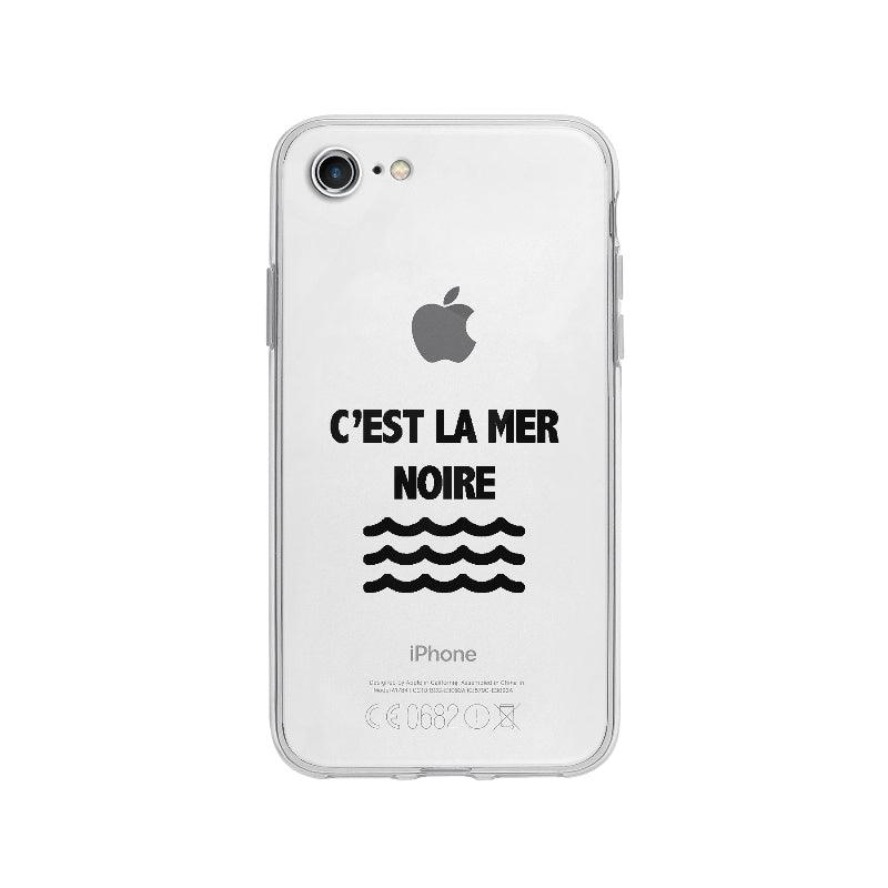 Coque C'est La Mer Noire pour iPhone 8 - Coque Wiqeo 10€-15€, Drôle, Expression, Français, iPhone 8, Iris D, Jeu, Mots Wiqeo, Déstockeur de Coques Pour iPhone