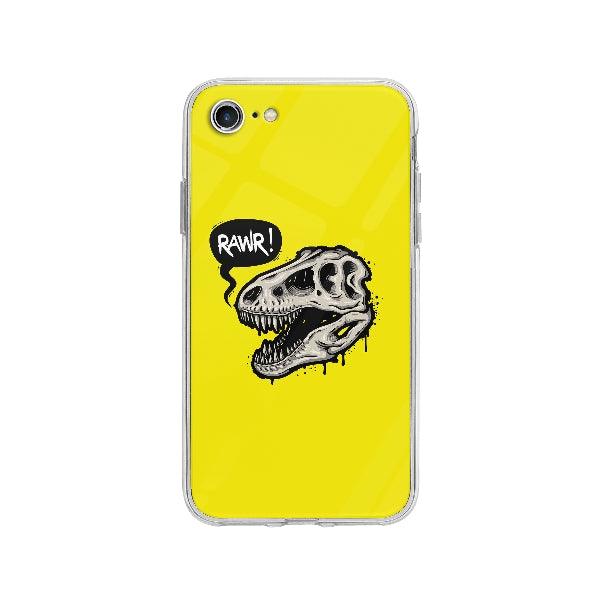 Coque Crâne De Dinosaure pour iPhone 8 - Coque Wiqeo 10€-15€, Animaux, Illustration, iPhone 8, Iris D Wiqeo, Déstockeur de Coques Pour iPhone