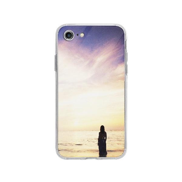 Coque Femme En Mer pour iPhone 8 - Transparent