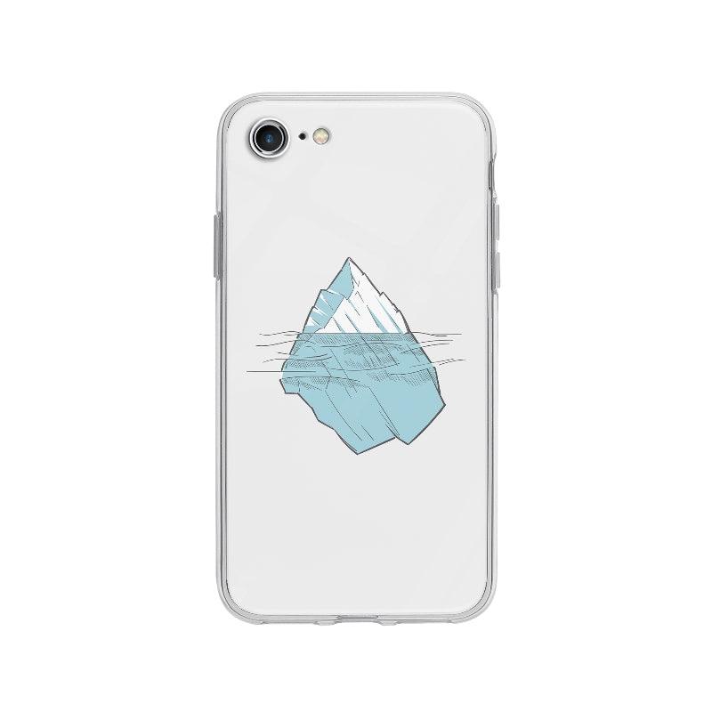 Coque Iceberg Dessiné pour iPhone 8 - Coque Wiqeo 10€-15€, Chantal W, Illustration, iPhone 8 Wiqeo, Déstockeur de Coques Pour iPhone