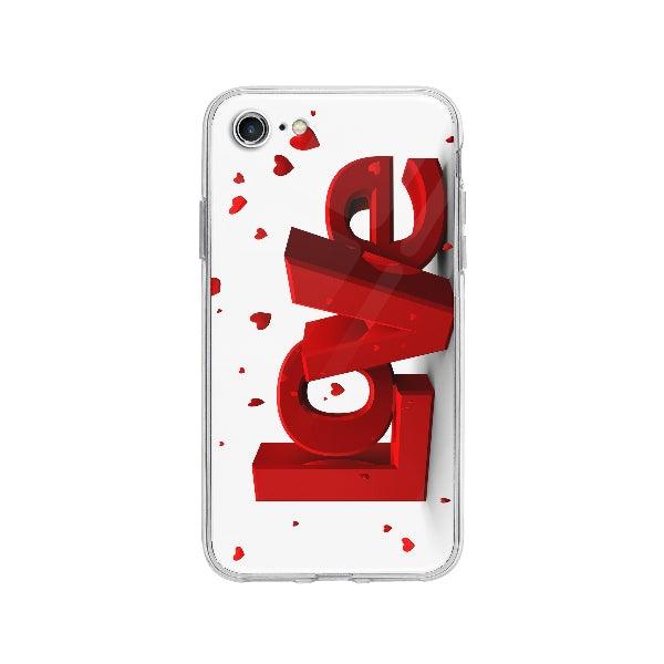 Coque Love 3d pour iPhone 8 - Coque Wiqeo 10€-15€, 3d, Amour, Coeur, iPhone 8, Love, Lydie T Wiqeo, Déstockeur de Coques Pour iPhone