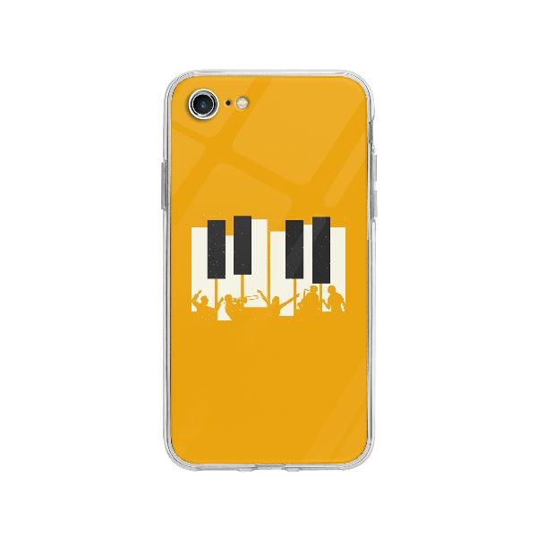 Coque Piano Jazz pour iPhone 8 - Coque Wiqeo 10€-15€, Claudine M, Illustration, iPhone 8 Wiqeo, Déstockeur de Coques Pour iPhone