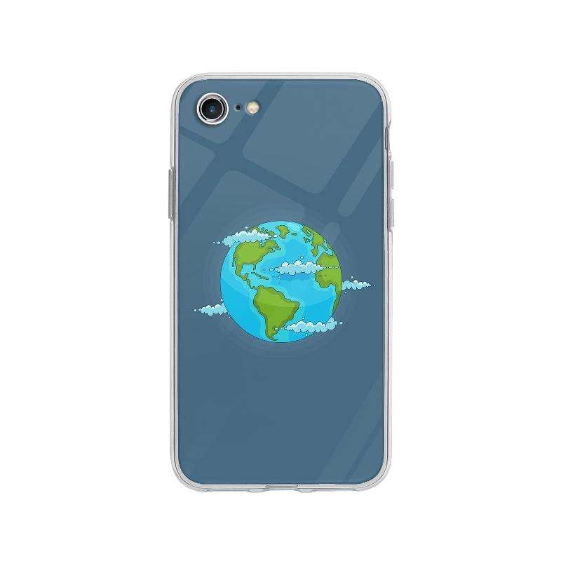 Coque Planète Terre pour iPhone 8 - Coque Wiqeo 10€-15€, Alice A, Illustration, iPhone 8 Wiqeo, Déstockeur de Coques Pour iPhone