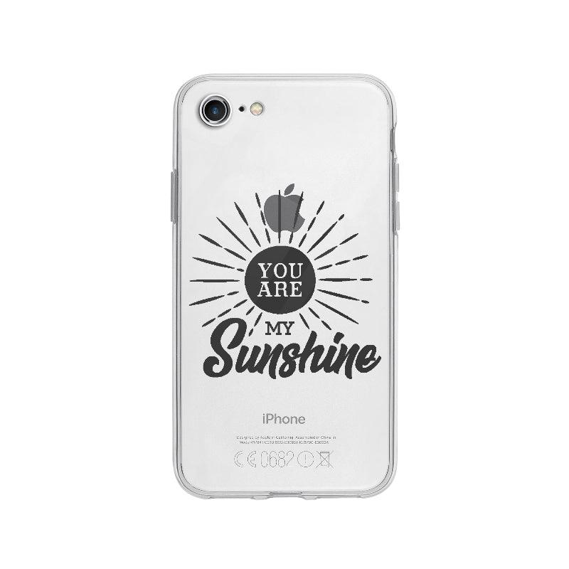 Coque You Are My Sunshine pour iPhone 8 - Transparent