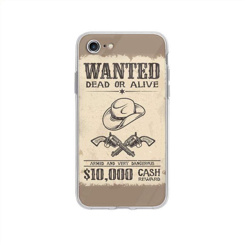 Coque Affiche Wanted Vintage pour iPhone SE 2020 - Coque Wiqeo 10€-15€, Claudine M, Illustration, iPhone SE 2020, Texte, Vintage Wiqeo, Déstockeur de Coques Pour iPhone