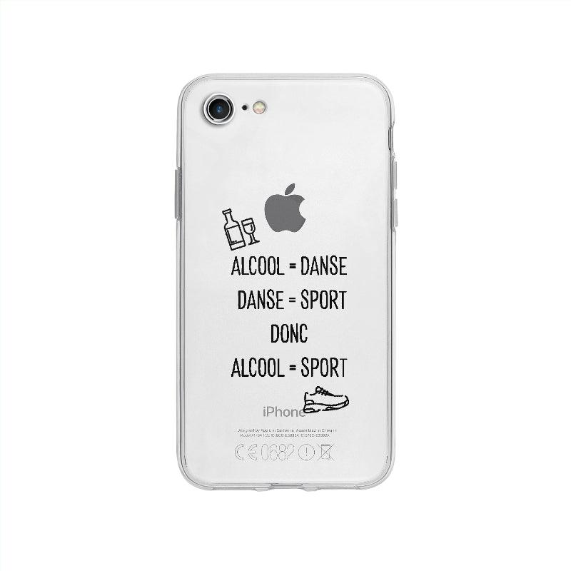 Coque Alcool Danse Sport pour iPhone SE 2020 - Coque Wiqeo 10€-15€, Damien S, Expression, Français, Humour, iPhone SE 2020 Wiqeo, Déstockeur de Coques Pour iPhone