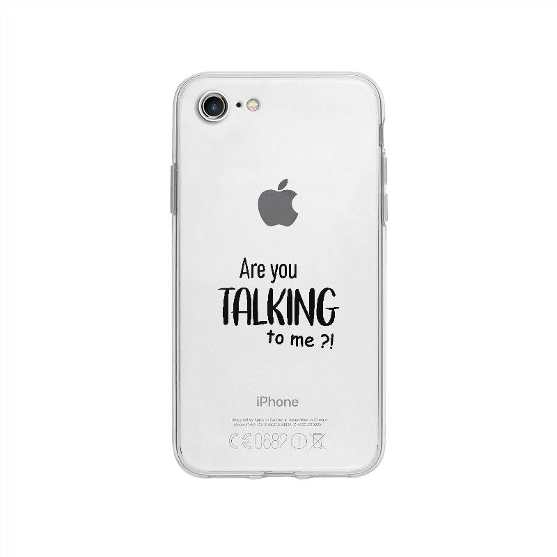 Coque Are You Talking To Me pour iPhone SE 2020 - Coque Wiqeo 10€-15€, Anglais, Damien S, Expression, Humour, iPhone SE 2020 Wiqeo, Déstockeur de Coques Pour iPhone