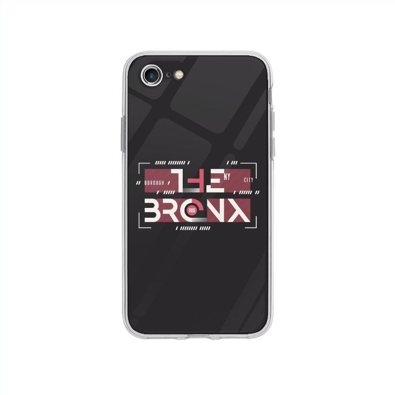 Coque Bronx New York pour iPhone SE 2020 - Coque Wiqeo 10€-15€, Abstrait, Géométrie, Hector P, iPhone SE 2020, Texte Wiqeo, Déstockeur de Coques Pour iPhone