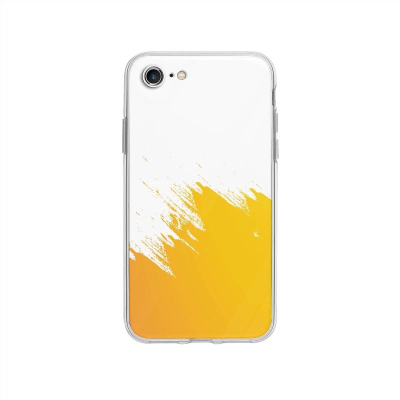 Coque Coup De Pinceau Orange pour iPhone SE 2020 - Coque Wiqeo 10€-15€, Abstrait, Alexis G, iPhone SE 2020 Wiqeo, Déstockeur de Coques Pour iPhone