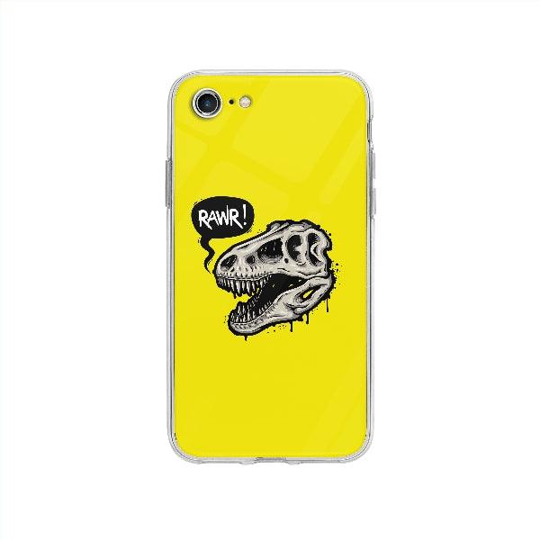 Coque Crâne De Dinosaure pour iPhone SE 2020 - Transparent