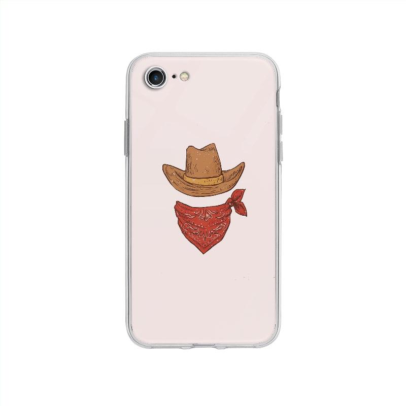 Coque Echarpe Et Chapeau De Cowboy pour iPhone SE 2020 - Coque Wiqeo 10€-15€, Alexis G, Illustration, iPhone SE 2020 Wiqeo, Déstockeur de Coques Pour iPhone