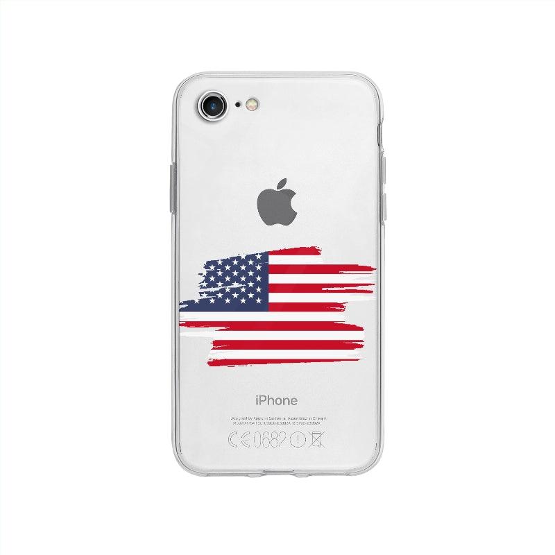 Coque Etats Unis pour iPhone SE 2020 - Coque Wiqeo 10€-15€, Drapeau, Etats, iPhone SE 2020, Laure R, Pays, Unis Wiqeo, Déstockeur de Coques Pour iPhone