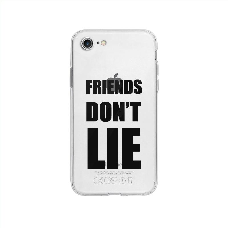 Coque Friends Don't Lie pour iPhone SE 2020 - Coque Wiqeo 10€-15€, Anais G, Anglais, Expression, iPhone SE 2020, Pensée Wiqeo, Déstockeur de Coques Pour iPhone