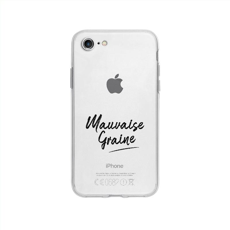 Coque Mauvaise Graine pour iPhone SE 2020 - Coque Wiqeo 10€-15€, Alais B, Expression, Français, Humour, iPhone SE 2020 Wiqeo, Déstockeur de Coques Pour iPhone