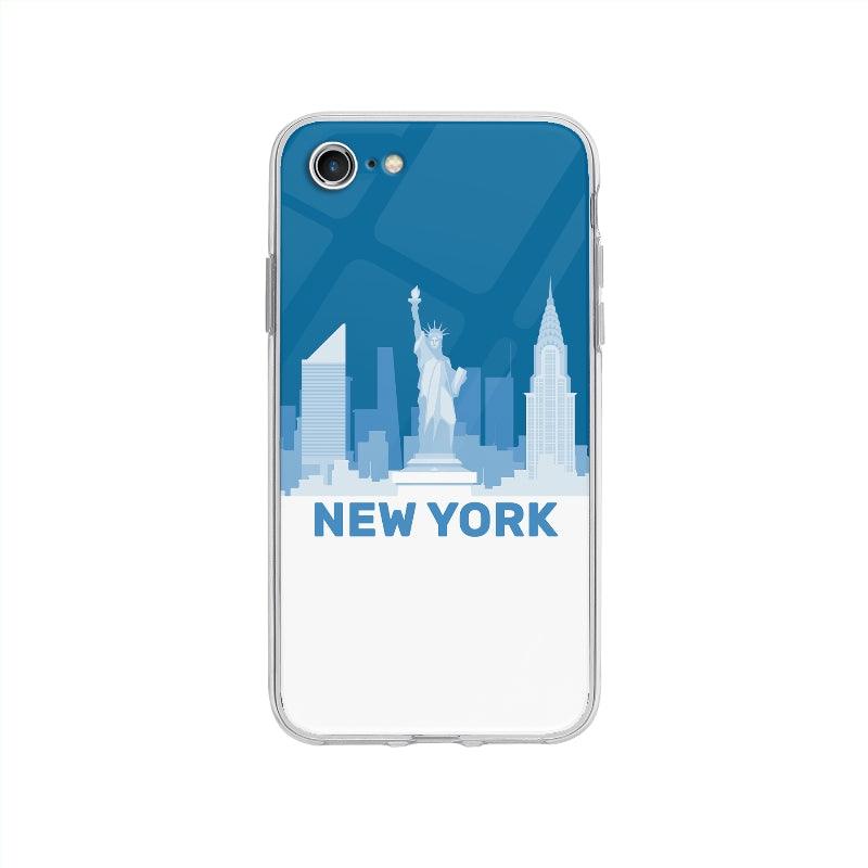Coque New York pour iPhone SE 2020 - Coque Wiqeo 10€-15€, Illustration, iPhone SE 2020, Laure R, Paysage, Voyage Wiqeo, Déstockeur de Coques Pour iPhone