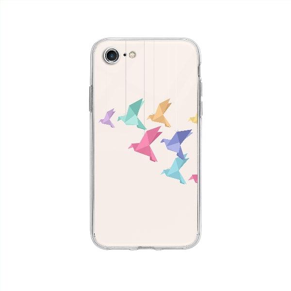 Coque Oiseaux Origami pour iPhone SE 2020 - Coque Wiqeo 10€-15€, Gabriel N, Illustration, iPhone SE 2020 Wiqeo, Déstockeur de Coques Pour iPhone