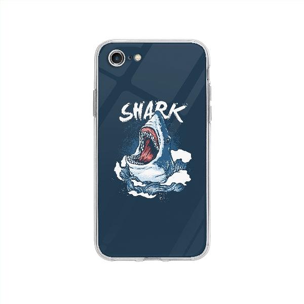 Coque Requin Sauvage pour iPhone SE 2020 - Coque Wiqeo 10€-15€, Animaux, Florian D, Illustration, iPhone SE 2020 Wiqeo, Déstockeur de Coques Pour iPhone