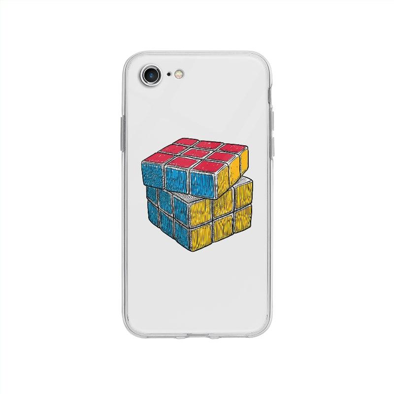 Coque Rubik's Cube pour iPhone SE 2020 - Coque Wiqeo 10€-15€, Illustration, iPhone SE 2020, Lydie T Wiqeo, Déstockeur de Coques Pour iPhone