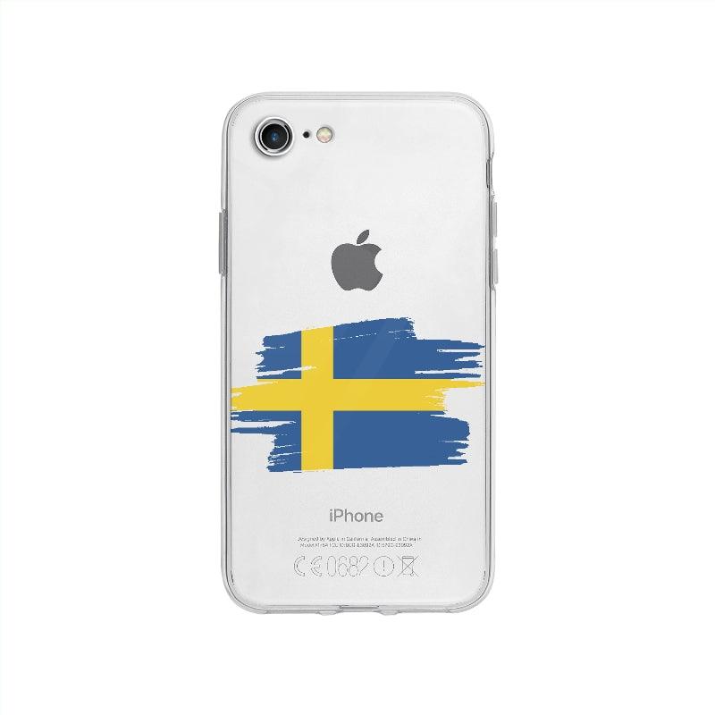 Coque Suède pour iPhone SE 2020 - Coque Wiqeo 10€-15€, Camille H, Drapeau, iPhone SE 2020, Pays, Suède Wiqeo, Déstockeur de Coques Pour iPhone