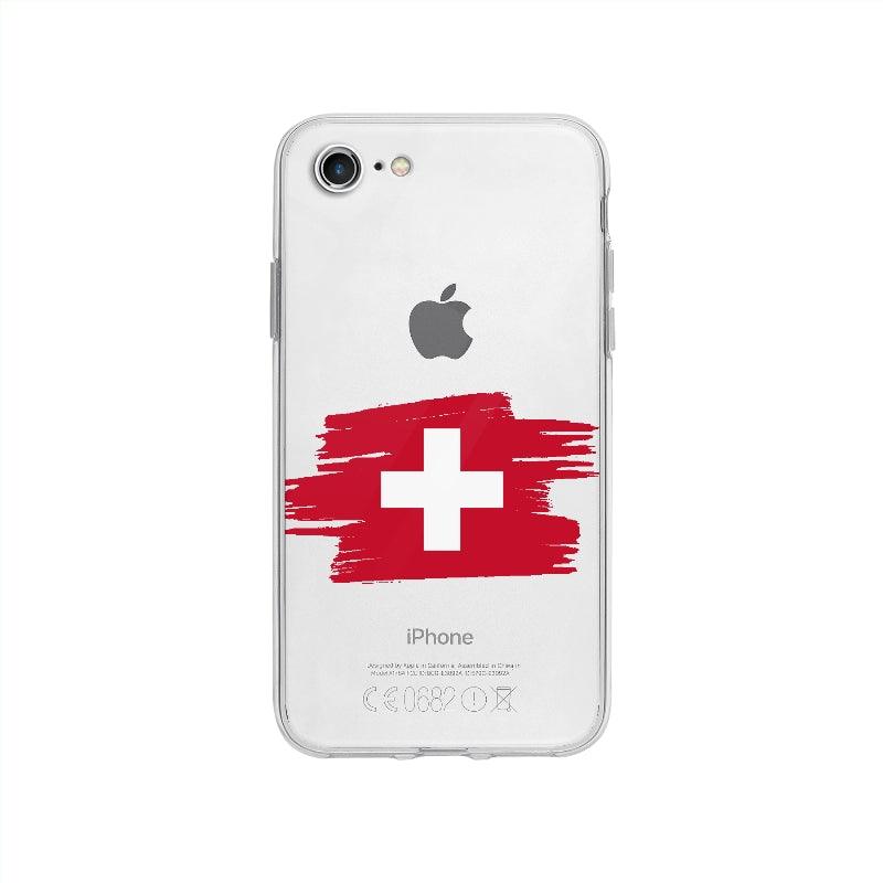 Coque Suisse pour iPhone SE 2020 - Coque Wiqeo 10€-15€, Camille H, Drapeau, iPhone SE 2020, Pays, Suisse Wiqeo, Déstockeur de Coques Pour iPhone