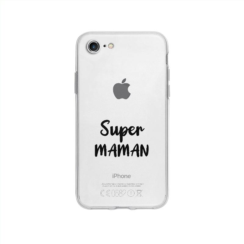 Coque Super Maman pour iPhone SE 2020 - Coque Wiqeo 10€-15€, Amour, Andy J, Expression, Fierté, Français, iPhone SE 2020, Tempérament Wiqeo, Déstockeur de Coques Pour iPhone