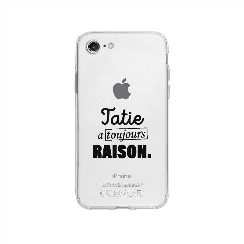 Coque Tatie A Toujours Raison pour iPhone SE 2020 - Coque Wiqeo 10€-15€, Adele C, Expression, Fierté, Français, Humour, iPhone SE 2020 Wiqeo, Déstockeur de Coques Pour iPhone