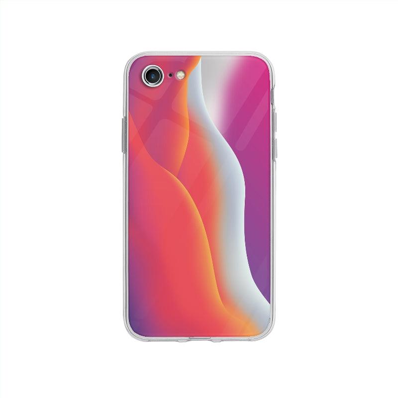 Coque Vagues Douces Colorées pour iPhone SE 2020 - Coque Wiqeo 10€-15€, Abstrait, iPhone SE 2020, Rachel B Wiqeo, Déstockeur de Coques Pour iPhone