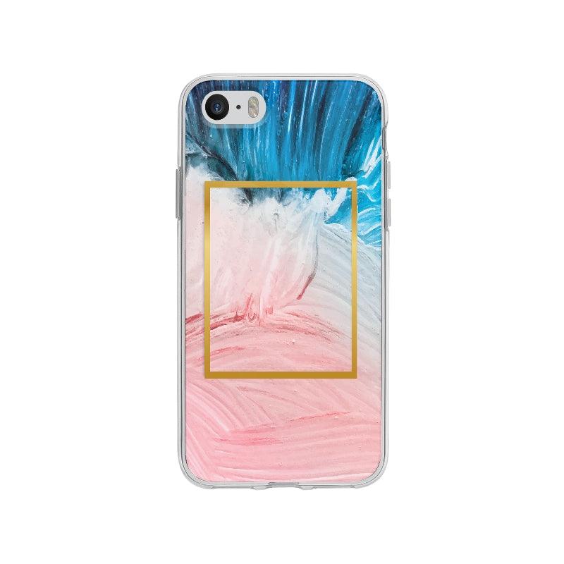 Coque Aquarelle Rose Et Bleue pour iPhone SE - Coque Wiqeo 5€-10€, Abstrait, Géométrie, iPhone SE, Laure R Wiqeo, Déstockeur de Coques Pour iPhone