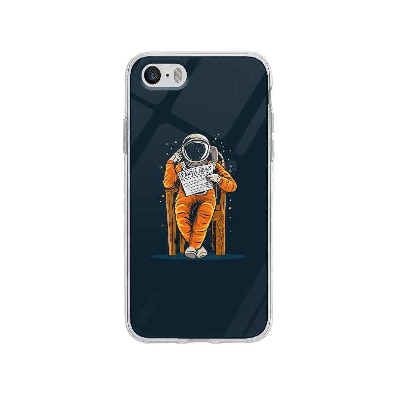Coque Astronaute Assis pour iPhone SE - Coque Wiqeo 5€-10€, Illustration, iPhone SE, Oriane G Wiqeo, Déstockeur de Coques Pour iPhone