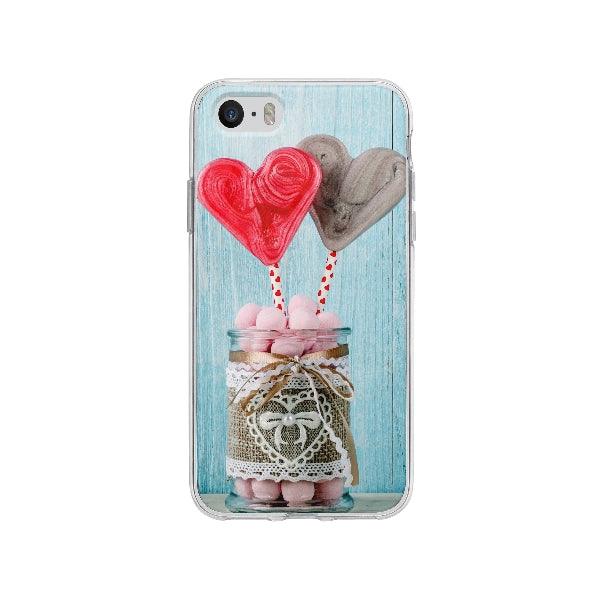 Coque Candy Coeurs pour iPhone SE - Coque Wiqeo 5€-10€, Alais B, Candy, Coeurs, iPhone SE Wiqeo, Déstockeur de Coques Pour iPhone