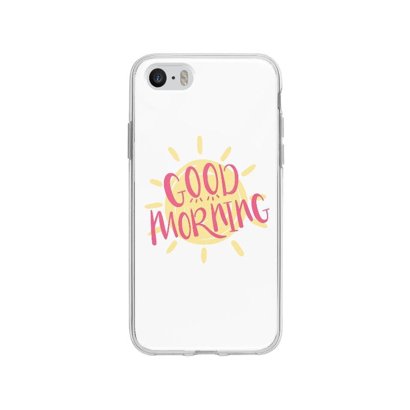 Coque Good Morning pour iPhone SE - Coque Wiqeo 5€-10€, Hector P, iPhone SE, Texte Wiqeo, Déstockeur de Coques Pour iPhone