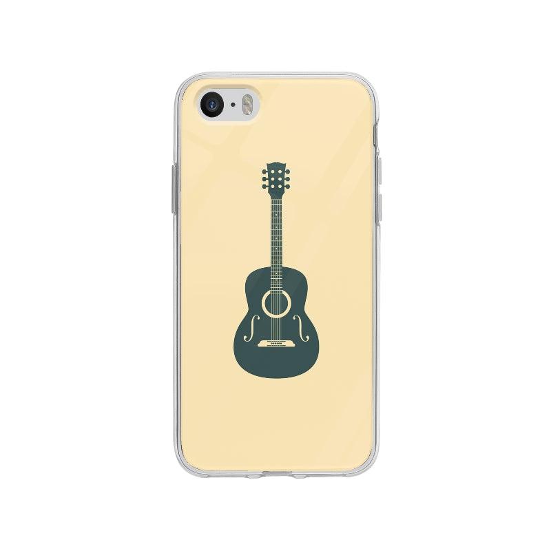 Coque Guitare Acoustique pour iPhone SE - Coque Wiqeo 5€-10€, Illustration, iPhone SE, Rachel B Wiqeo, Déstockeur de Coques Pour iPhone
