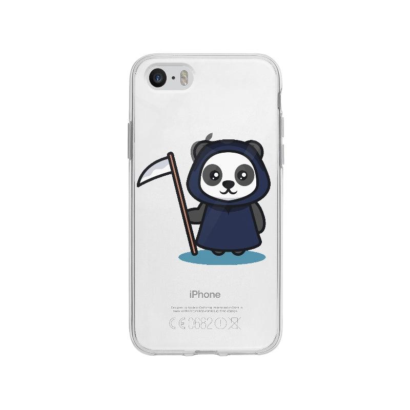 Coque Panda Déguisé En Faucheur pour iPhone SE - Coque Wiqeo 5€-10€, Axel L, Déguisé, Faucheur, Halloween, iPhone SE, Panda Wiqeo, Déstockeur de Coques Pour iPhone