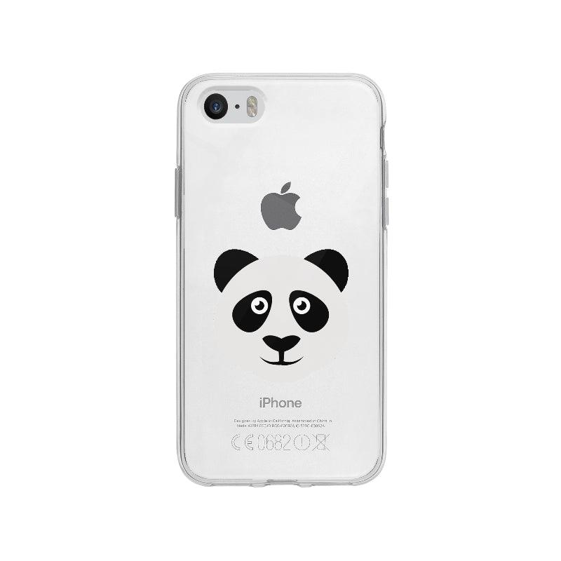 Coque Panda pour iPhone SE - Coque Wiqeo 5€-10€, Adele C, Animal, iPhone SE, Mignon, Panda, Portrait Wiqeo, Déstockeur de Coques Pour iPhone