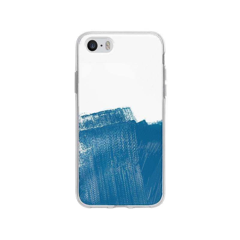 Coque Peinture Bleue Marine pour iPhone SE - Coque Wiqeo 5€-10€, Abstrait, Anais G, iPhone SE Wiqeo, Déstockeur de Coques Pour iPhone