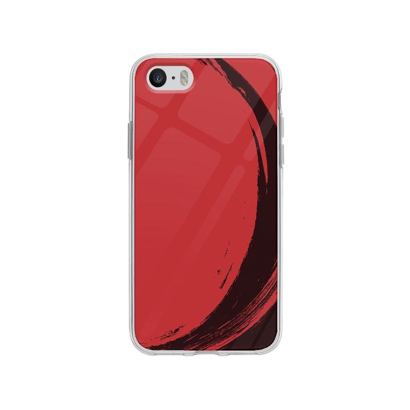 Coque Peinture Rouge pour iPhone SE - Coque Wiqeo 5€-10€, Abstrait, Adele C, iPhone SE Wiqeo, Déstockeur de Coques Pour iPhone