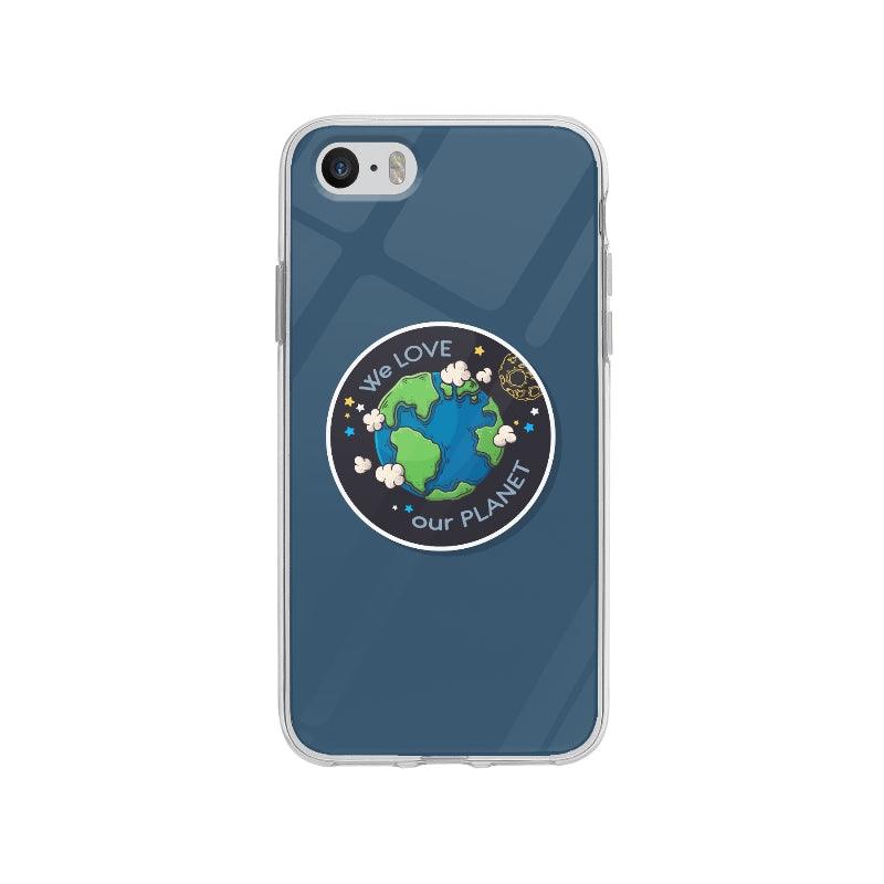 Coque Sticker Planète Terre pour iPhone SE - Coque Wiqeo 5€-10€, Espace, Illustration, iPhone SE, Rachel B Wiqeo, Déstockeur de Coques Pour iPhone