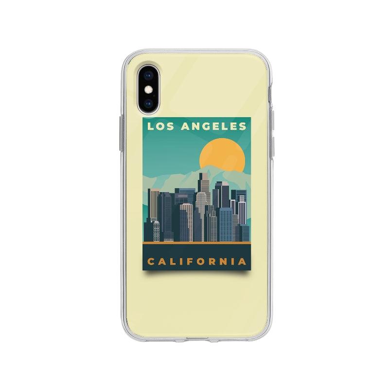 Coque Affiche Los Angeles pour iPhone X - Coque Wiqeo 10€-15€, Bastien M, Illustration, iPhone X, Voyage Wiqeo, Déstockeur de Coques Pour iPhone