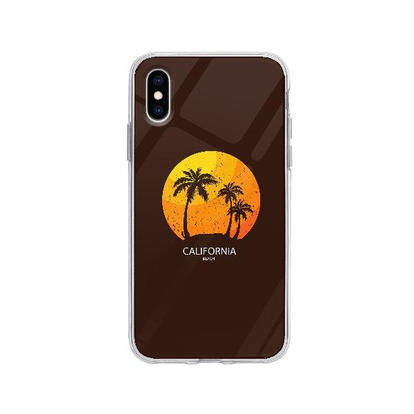 Coque California Beach pour iPhone X - Coque Wiqeo 10€-15€, Illustration, iPhone X, Sylvie A Wiqeo, Déstockeur de Coques Pour iPhone